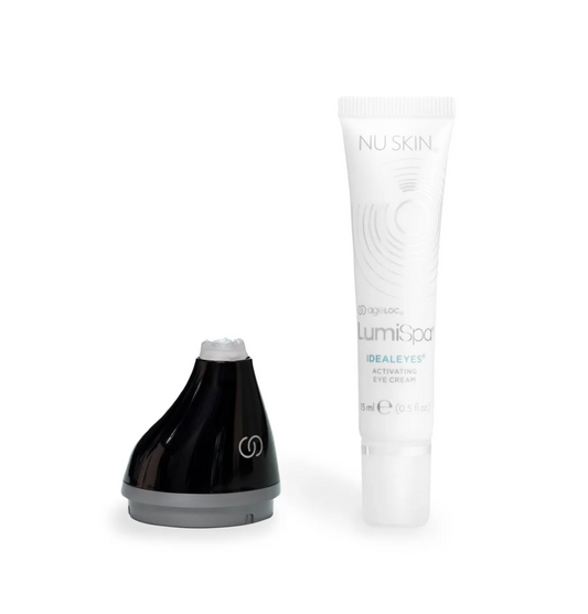 NU Skin ageLOC LumiSpa Accent & IdealEyes – Brightening Eye Cream & Midnight Edition Attachment (Not compatible with the LumiSpa iO device)