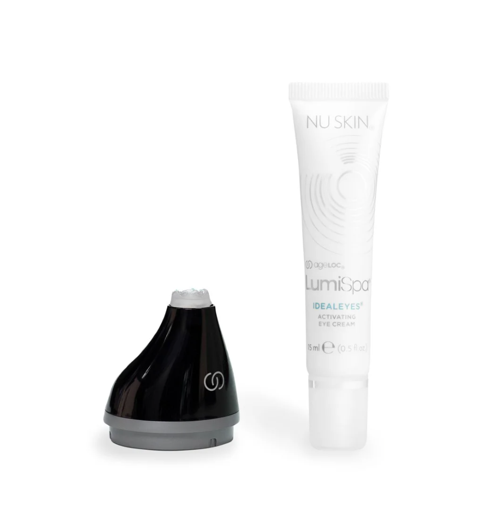 NU Skin ageLOC LumiSpa Accent & IdealEyes – Brightening Eye Cream & Midnight Edition Attachment (Not compatible with the LumiSpa iO device)