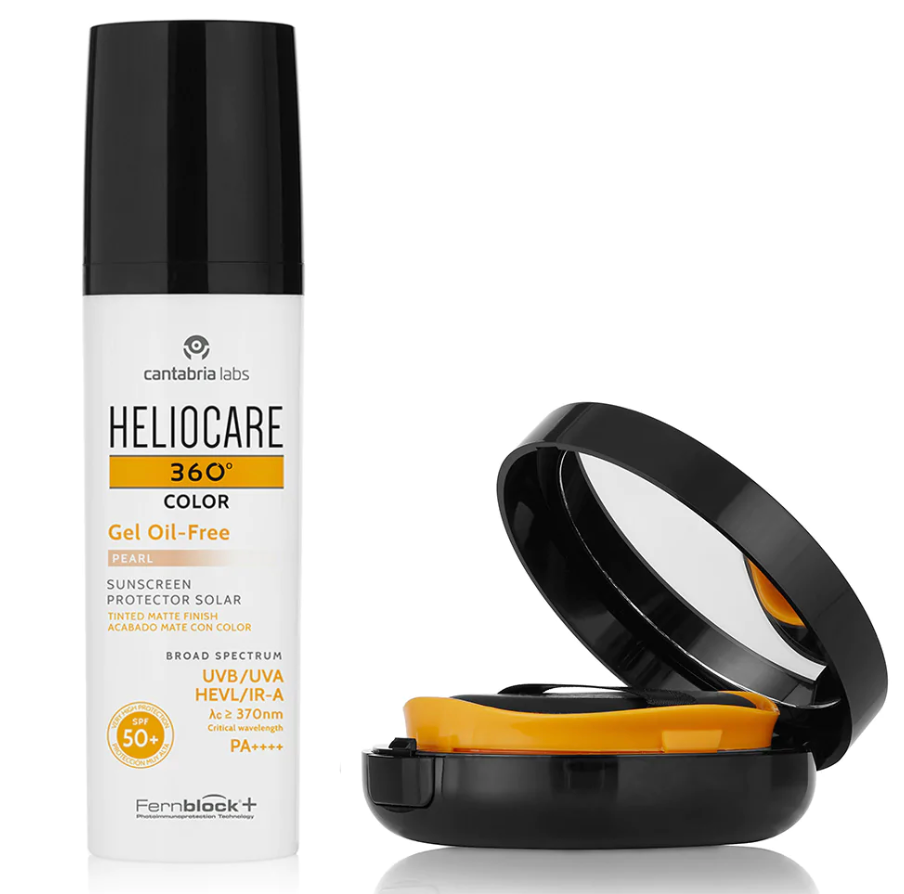 Heliocare Color Oil Free Gel and Compact Bundle Sun Protection
